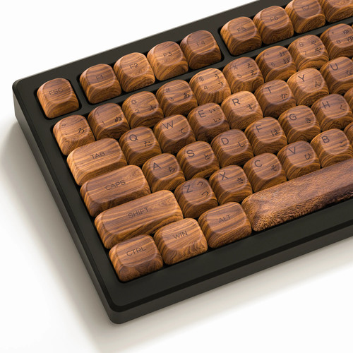 134 keys walnut wood grain - walnut,