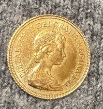 1982 half sovereign - gold, coin