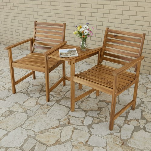 Garden wooden companion seat - garden,