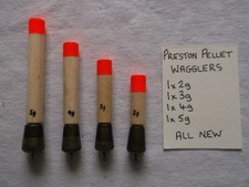 4 x preston  pellet wagglers