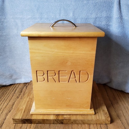 Solid wooden bread bin country - solid,