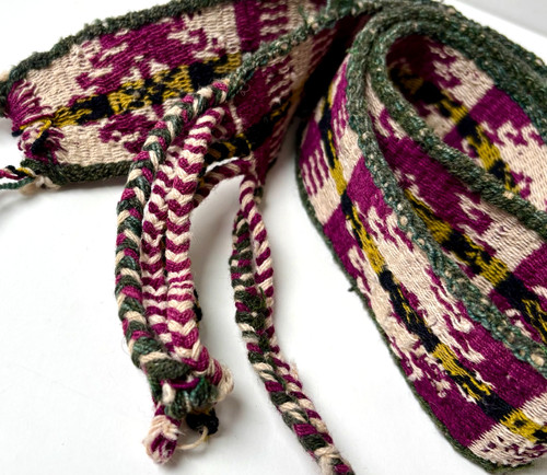 Vintage guatemalan faja - faja, woven