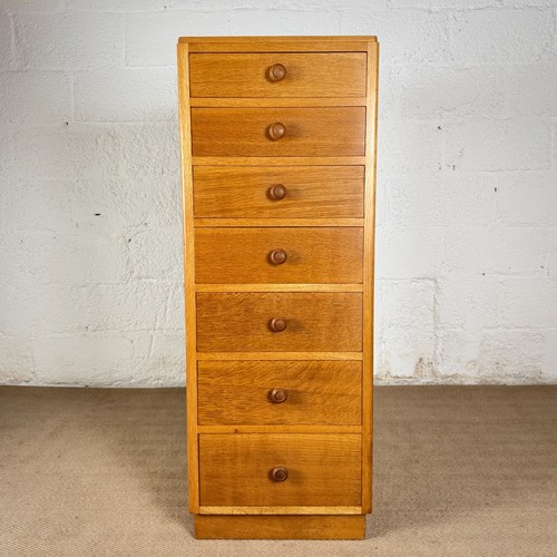 Oak chest drawers - of, vintage