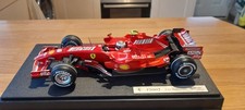 1/18 F1 Kimi Raikkonen Ferrari F2007 World Champion Brazil Gp .hot Wheels
