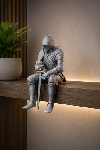 Medieval knight shelf - knight,