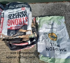 8 Mixed Large Paper Sacks: 6 x 16kg & 2 x 25kg Heavy Duty Bags for Logs/Potatoes