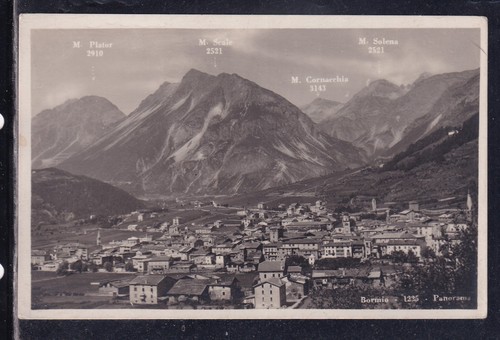 Postcard bormio panorama monti - postcard,