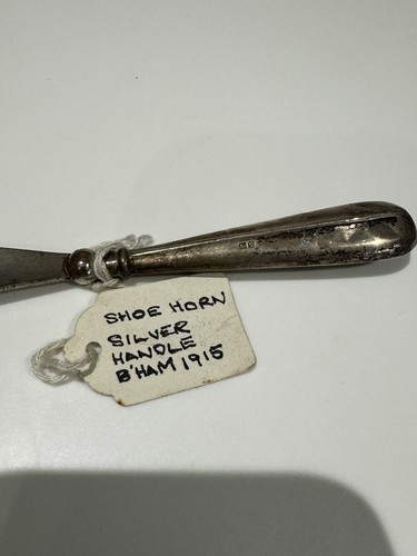 Solid silver shoe horn - solid,