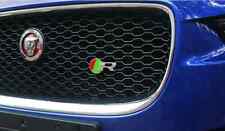 NEW ROUND R GRILLT BADGE RED/GREEN/CHROME FIT F-PACE XJ XK XJR XJS E X TYPE