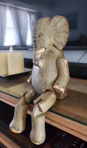 Wooden hand carved - wooden, articulated