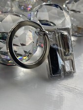 Swarovski Key Ring Silver Tone