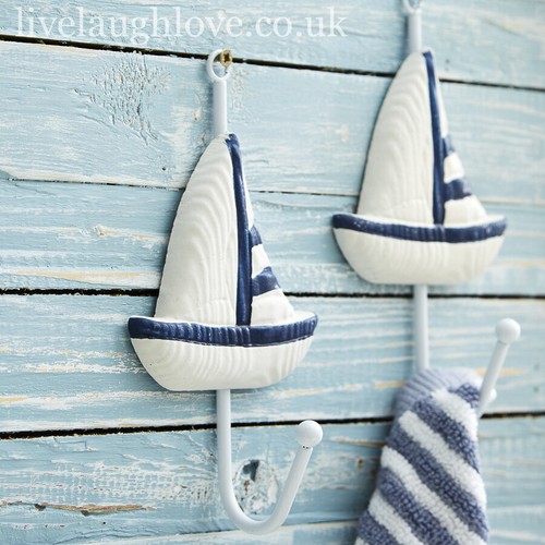 Nautical wooden boat hook - nautical,