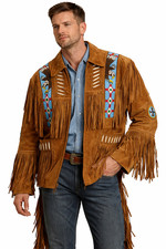 Men Western Cowboy Suede