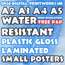 WATER RESISTANT POSTER PRINTS