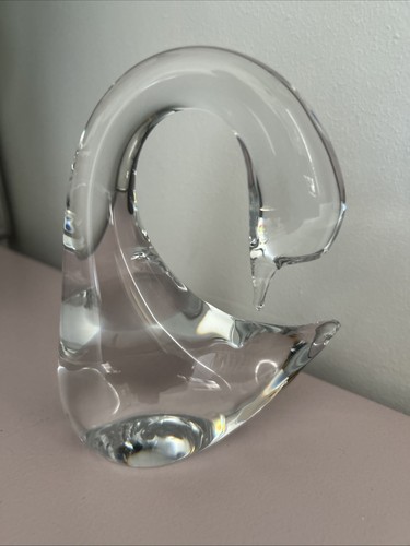 Daum france crystal swan - daum,