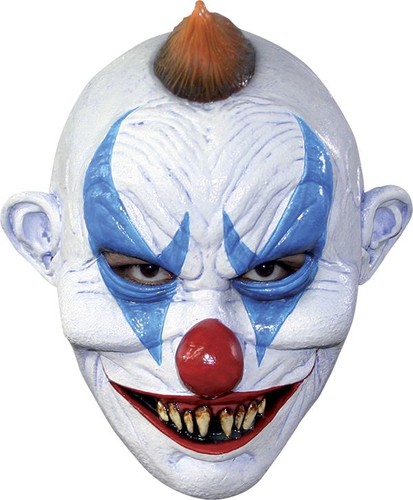 Menacing clown head mask - menacing,