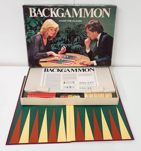 Vintage backgammon board game - vintage,