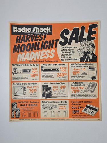 Radio shack october - october, 1987