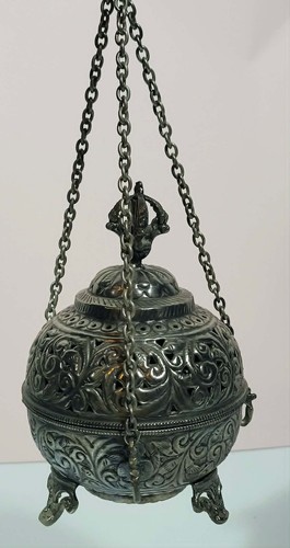 Vintage tibetan silver plated - tibetan,