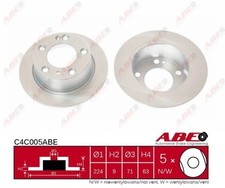 2x New Brake Disc for