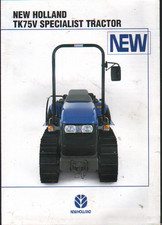 New Holland "TK75V" Specialist Tracked Tracked Brochure Leaflet