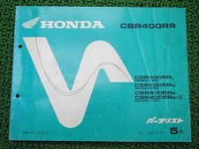CBR400RR Parts List, 5th