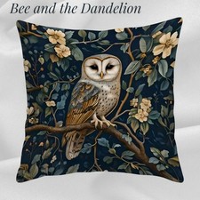 Barn Owl in a  Floral Tree