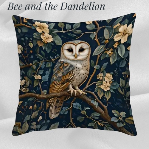 Barn owl floral tree - in,