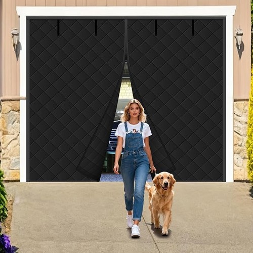 Magnetic garage door - garage, curtain