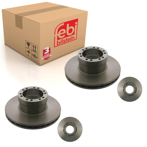 Pair front brake disc inc - pair, of