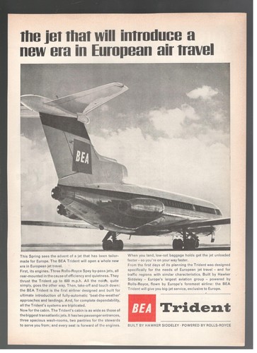 Bea trident british european - trident,