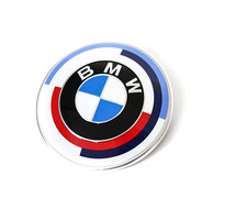 BMW 74mm 50th YEAR BOOT / TRUNK EMBLEM BADGE HERITAGE F22 23 30 31 32 33 E46 E90