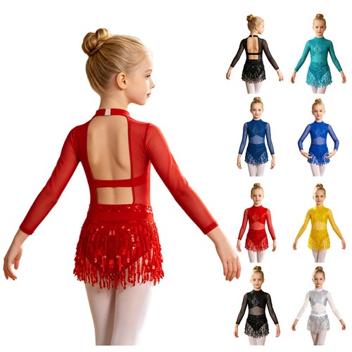 Girl leotard long sleeve - leotard,
