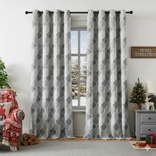 Grey 100% Blackout Curtains 95
