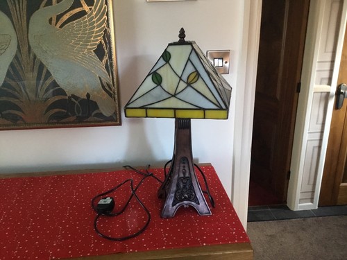 Table lamp with - with, tiffany
