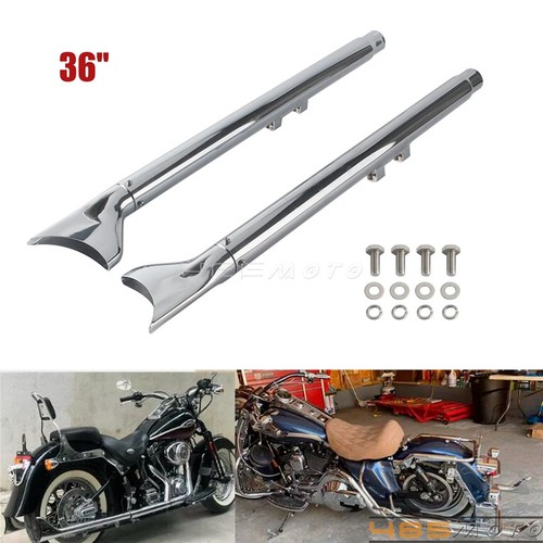 Chrome fishtail exhaust - 36",