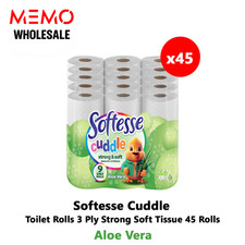 45x Toilet Rolls 3 Ply Quilted