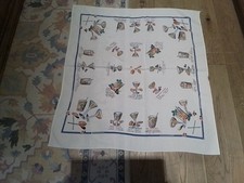  Vintage Tablecloth Cocktails  Printed Design Cotton  Retro 1950s  Bar 