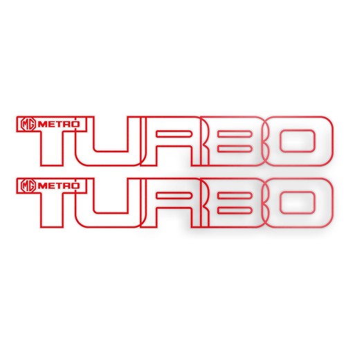 Metro turbo badge - mg, sticker