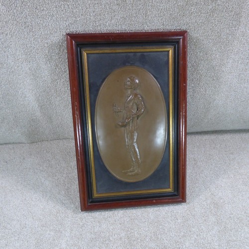 Oliver twist bronze relief - oliver,