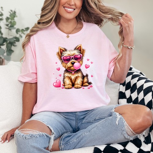 Yorkie puppy love womens - puppy,
