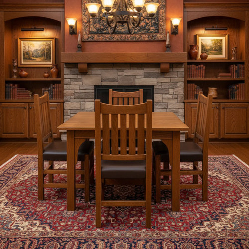 Mission style white oak square - oak,