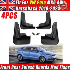 4x Front Rear Mud Flaps Splash Guards OE Fif for VW Polo MK6 AW Hatchback 19-24