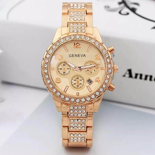 Geneva crystal chronograph - geneva,