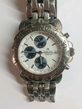 Mens Oskar Emil Caesium Chronograph Watch Working Battery In Used Condition