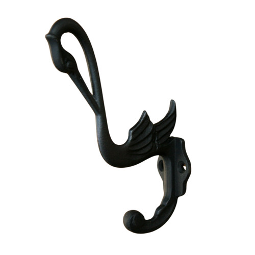 Hook black cast iron - hook,