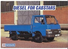 Nissan Cabstar Diesel 1985-86 UK Market Foldout Brochure Pick-Up Chassis Cab