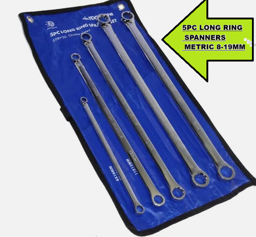 5pc spanner set extra long - spanner,