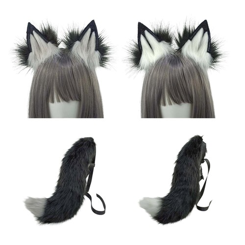 Wolf tail with - buckle, &