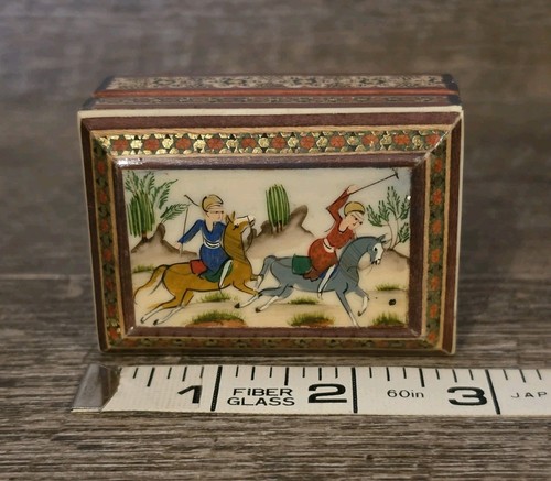 Vintage persian khatam trinket - persian,